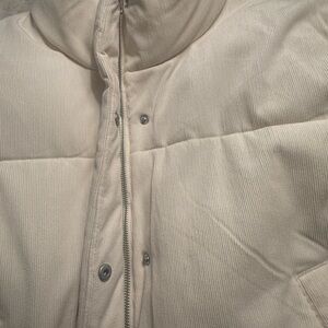 Levi's Cream Quilted Jacket with Signature Label